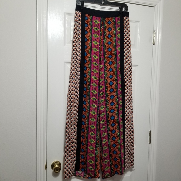 Swell Pants - Swell - Boho Wide-leg, Flowy Pants, Side Zip - Waist 31